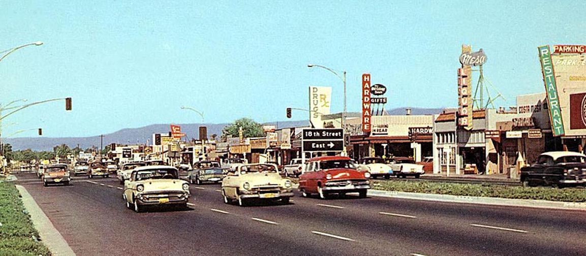 Looking North on Newport Boulevard, Costa Mesa, California
