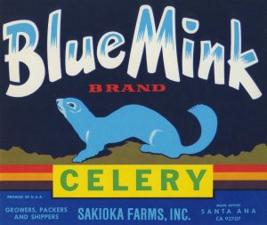 Sakioka Farms Crate Label