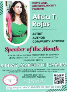 Read more about the article CMHS presents Alicia T. Rojas – Artist, Author, Activist