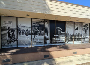 New front window pictures of historic Costa Mesa